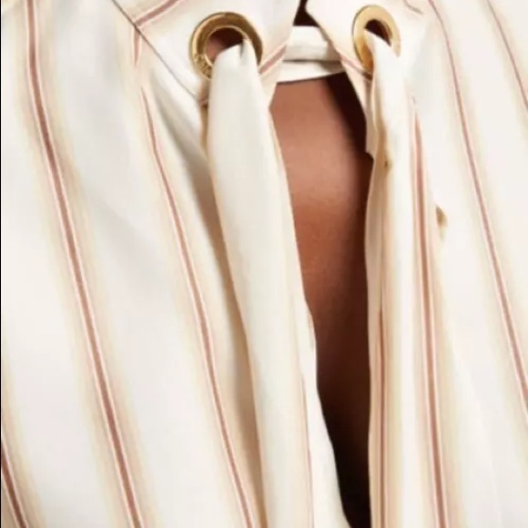 Chloe silk stripe blouse, size FR 44 - Picture 3 of 5